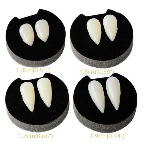 1 Pairs Vampire Teeth Fangs Dentures Props Halloween Costume