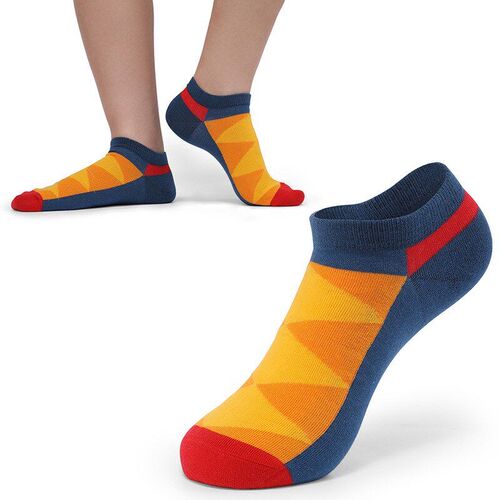 Mens Cotton Socks Breathable Absorbent Fashion Low Cut Boat