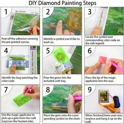 New Mosaic 5D Diy Diamond Paintings 30x40 cm New Wall Art Pi