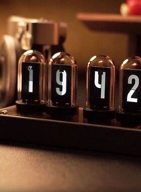 Marvel  IPS彩屏拟辉光管数字时钟 科幻感桌面灯 Geek极客玩具