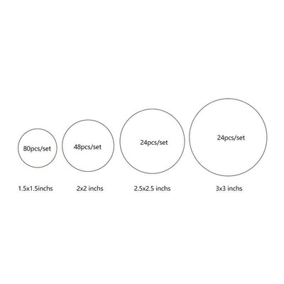 Personalized Round Circle Label ers,Waterproof1.5~3inch Cust