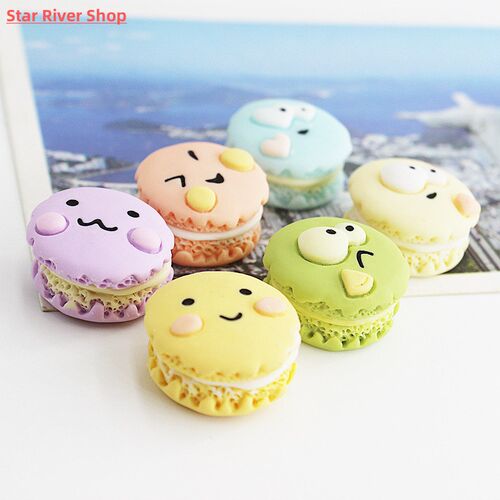 Set of Six fridge cookies magnet Macaron food model kitchen