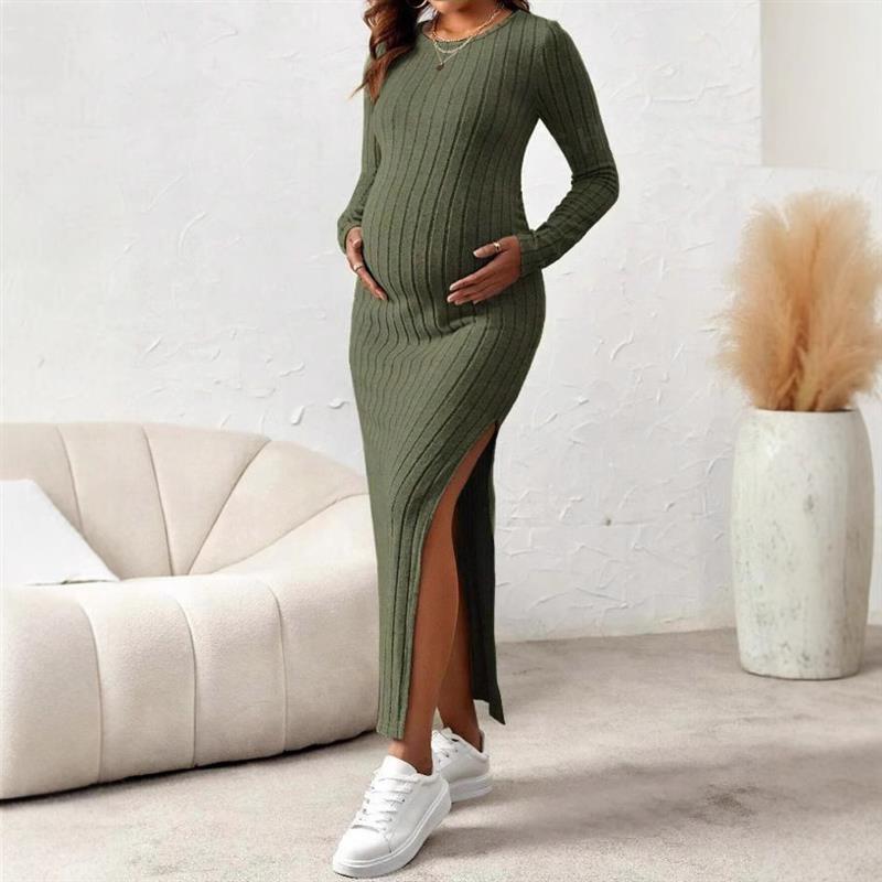 New Pregnant women spring dress long sleeved maternity dress图片