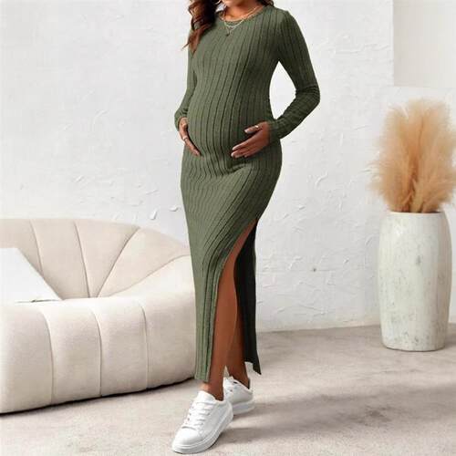 New Pregnant women spring dress long sleeved maternity dress