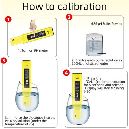 10pcs Protable Digital PH Meter LCD Pen Monitor 0.01 Tester