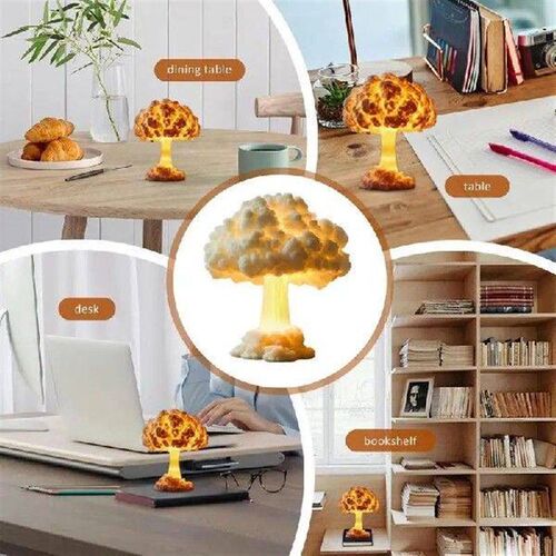 Mushroom Night Light Bedside Nightlight 3D Printed