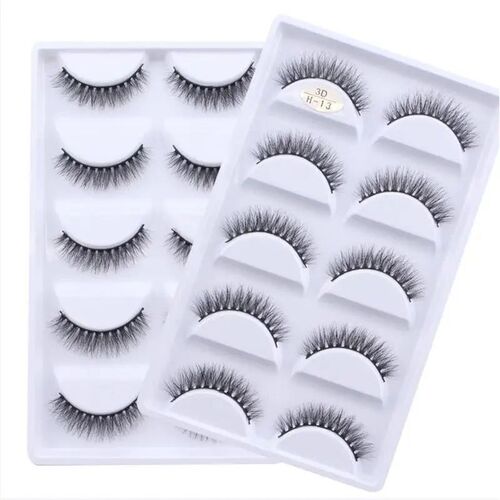 5/10/20/30/50 Boxes 5 Pairs Natural 3D Mink False Eyelashes