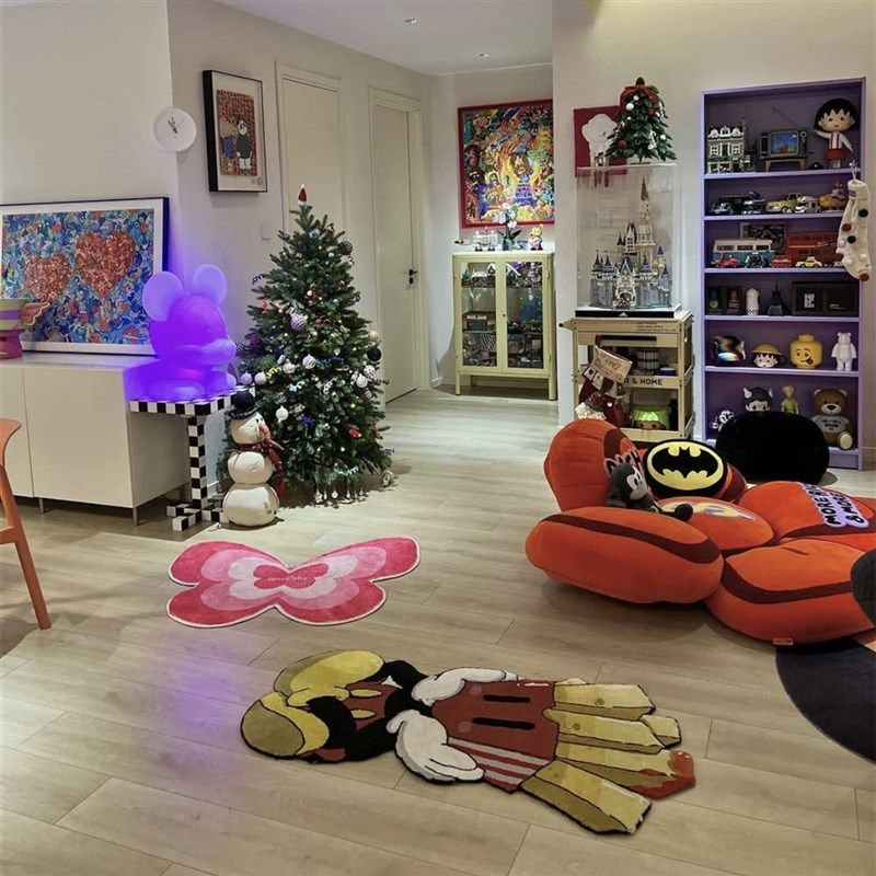 恶搞薯条米奇地毯卡通可爱卧室床边毯客厅沙发茶几垫创意家居地毯,居家布艺,床边毯,淘宝优惠券,粉丝福利购,淘宝优惠卷