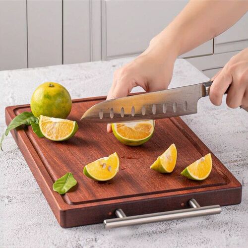 Ebony whole wood cutting board log chopping board multi-purp