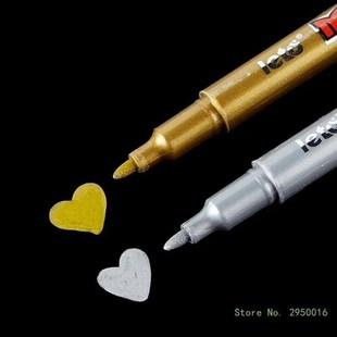 2pcs Metallic Acrylic Paint Pens Create Art on Multiple Sur