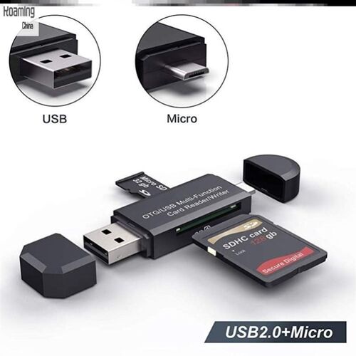 USB 3.0 OTG Micro USB Type C SD Memory Card Reader读卡器