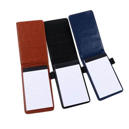 Leather Cover Pocket Planner A7 Notebook Small Notepad Note