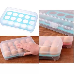 Egg Tray Holder Storage Box Container Organizer Bin With Lid