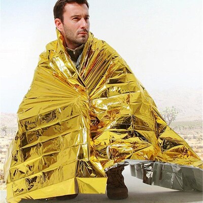 210*130CM Folding Emergency Blanket Waterproof Survival Blan