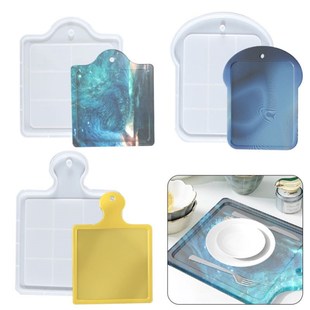 Big Size Geometric Tray Silicone Mold Round Square Rectangul