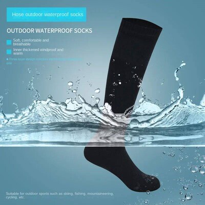 Knee hgh Waterproof Socks Hkng Wadng Outdoor Campng Cyclng S