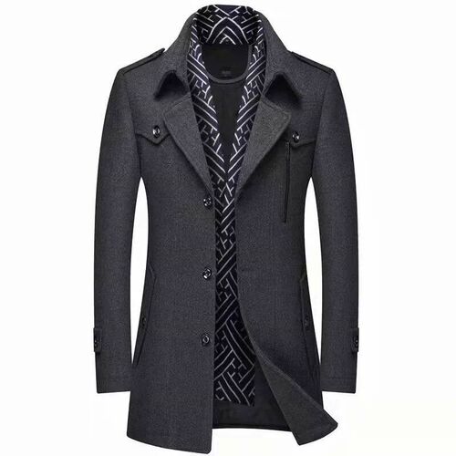 2024 Autumn And winter New Woolen Coat Middle-Aged And Young