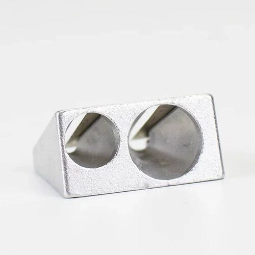 1PCS Silver Sharpener Metal Bevelled Double Hole Pencil Shar
