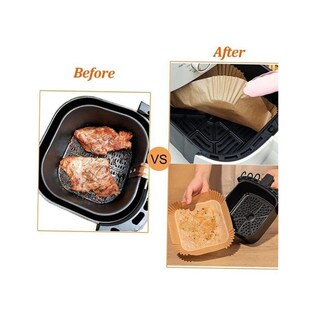50/100Pcs Air Fryer Disposable Paper Air Fryer Accessories S