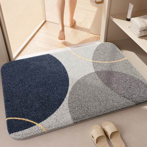 Absorbent felt bedroom entrance door mat bathroom rug