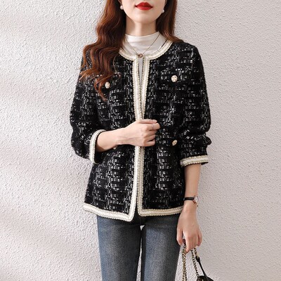 Roundnecked Mink Cashmere Sweater Coat Womens 2025 Spring Au