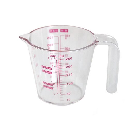 Kitchen household baking tools PS resin measuring cup plasti