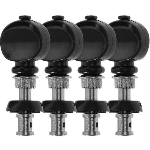 4 Pcs Ukulele Tuning Pegs Steel Machine Heads White Button