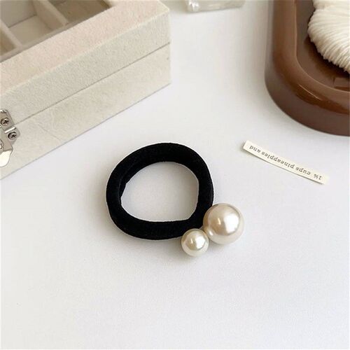 5pcs Fashionable and simple pearl hair tie, small fragrance,