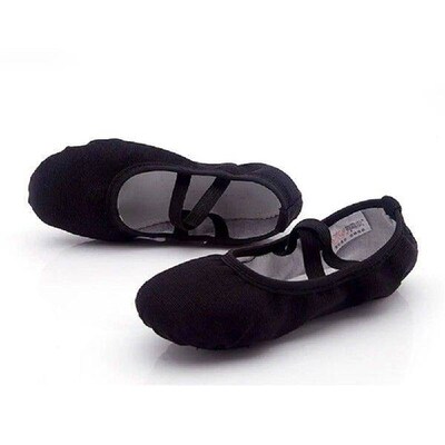 Soft Leather Ballet Shoes for Girls 34-40 Flat Sole Dance