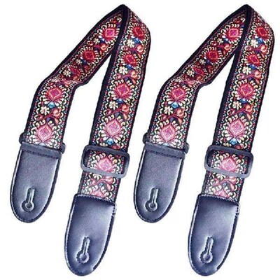 Fashion Printed Acoustic Electric Guitar Strap Widened