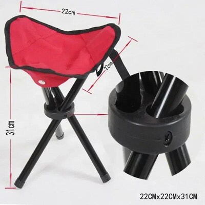 Portable Outdoor Camping Chair Tripod Garden Stool Picnic Be