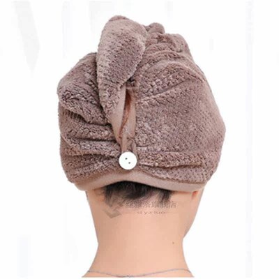 New Hot Wo Large Quick Dry Twist Hair Turban Towel Fast Soli