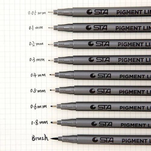 Fine Point Pens Needle Point Rollerball Pen Black Liquid Ink
