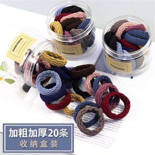 Hair rope rubber band female high elasticity black hair tie