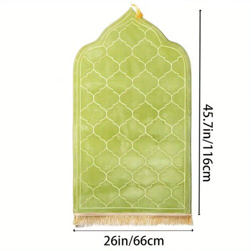 Soft prayer mat thick sponge easy to carry with tassel embos