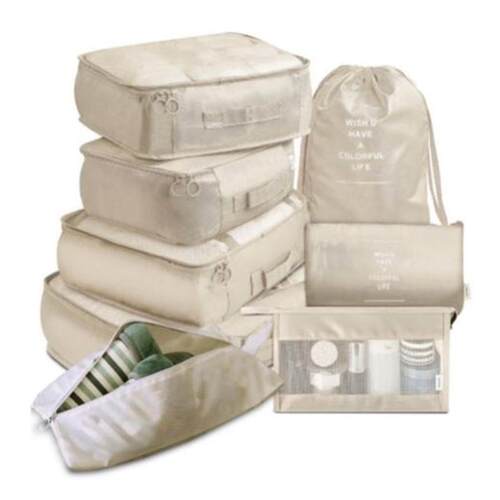 8/6 pieces Set Travel Organizer Storage Bags Suitcase