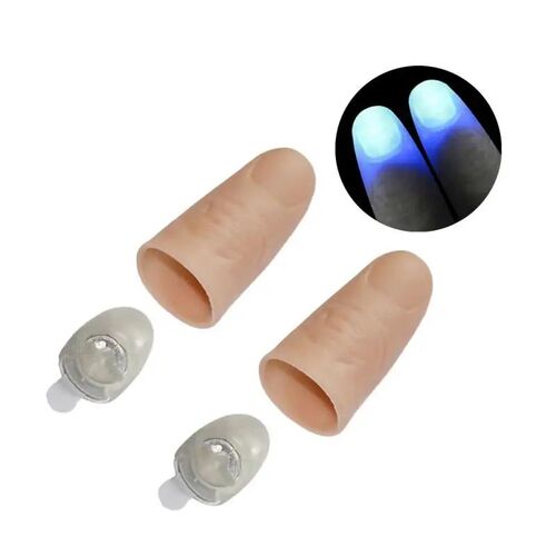 2pcs Thumbs Led Light up Toys Kids Magical Trick Props Funny
