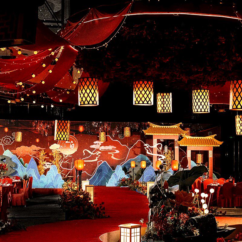 婚庆铁艺吊顶灯笼婚礼堂酒店吊灯装饰孔明灯布置中式路引宫灯挂件,节庆用品/礼品,路引,淘宝优惠券,粉丝福利购,淘宝优惠卷