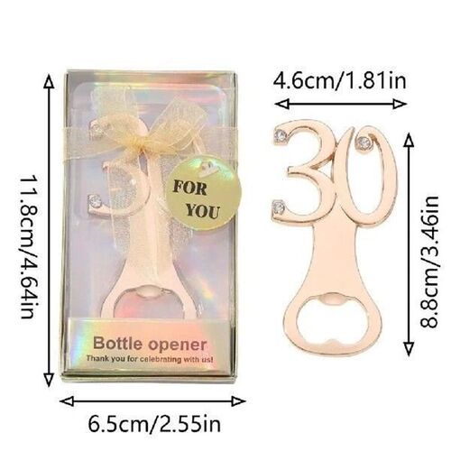 16/18/20/21/30/40/50/60 Shape Bottle Opener For Birthday