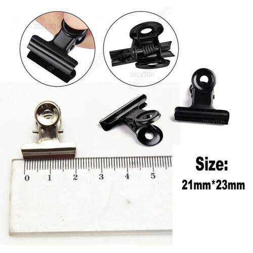 20Pcs 40Pcs Set Mini 21x23mm Metal Grip Bulldog Spring Clips