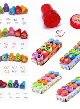 Kids Seal Toy Stamps Cartoon Animals Dinosaur For Stamper DI