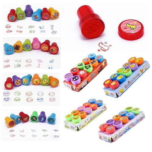 Kids Seal Toy Stamps Cartoon Animals Dinosaur For Stamper DI