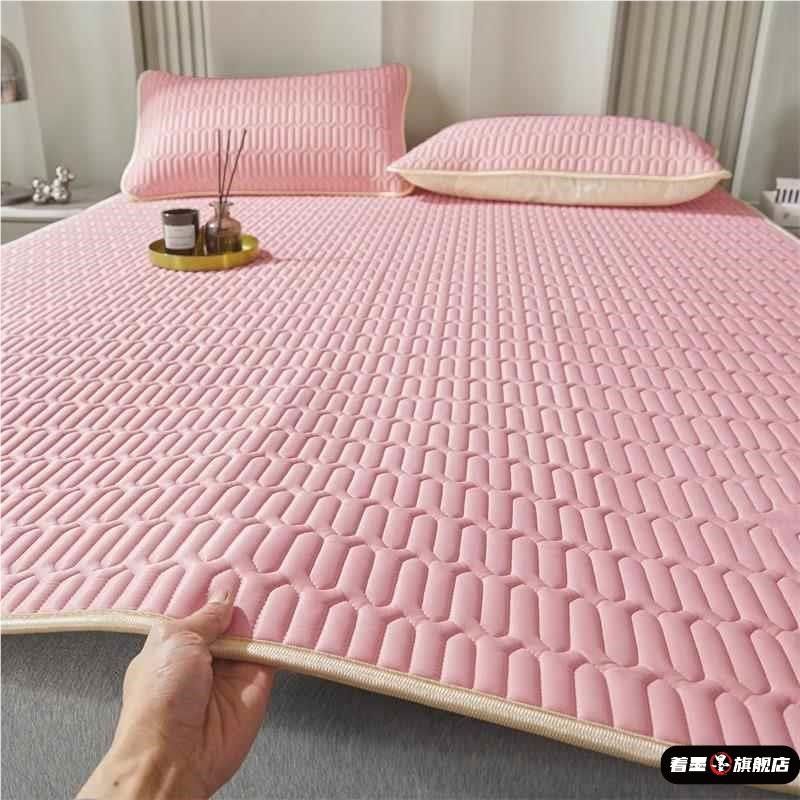 夏季冰丝乳胶凉席冰丝乳胶凉席三件夏季冰丝席单人床笠款软席子,床上用品,乳胶席,淘宝优惠券,粉丝福利购,淘宝优惠卷