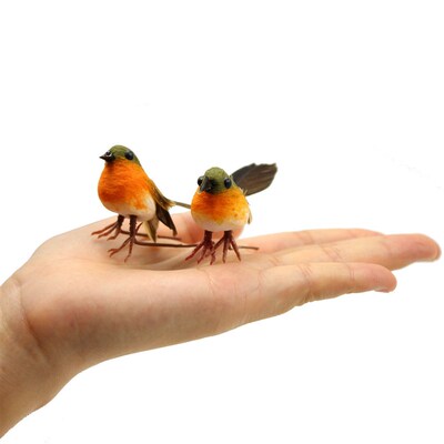 10PCS Robin Bird Christmas Tree Decoration Craft Very Cute A