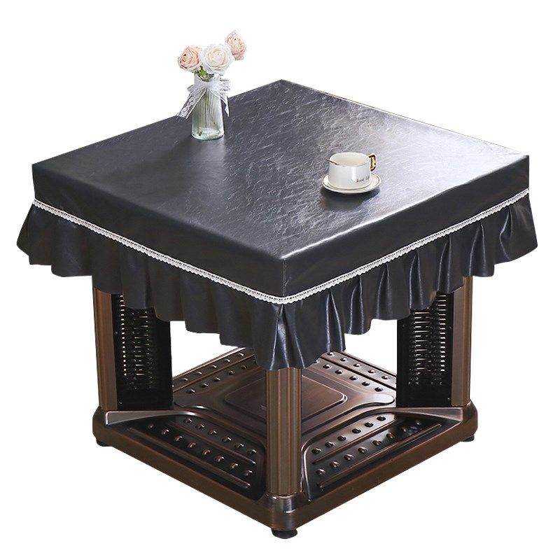 烤火桌罩皮罩正方形防水防油防烫免洗桌布麻将取暖桌电炉茶几罩,居家布艺,烤火罩,淘宝优惠券,粉丝福利购,淘宝优惠卷