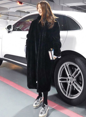 New Women Autumn Winter Furry Warm Fur Outerwear Fashion Loo
