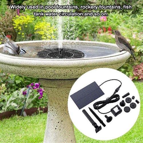 1.5W Solar Fountain Solar Powered Bird Bath Fountain Solar