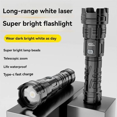 Super Bright Powerful Long Rang LED Flashlight Tactical Torc