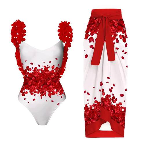 2023 New Arrival Push Up Women Bikini Set Floral Printed Ruf