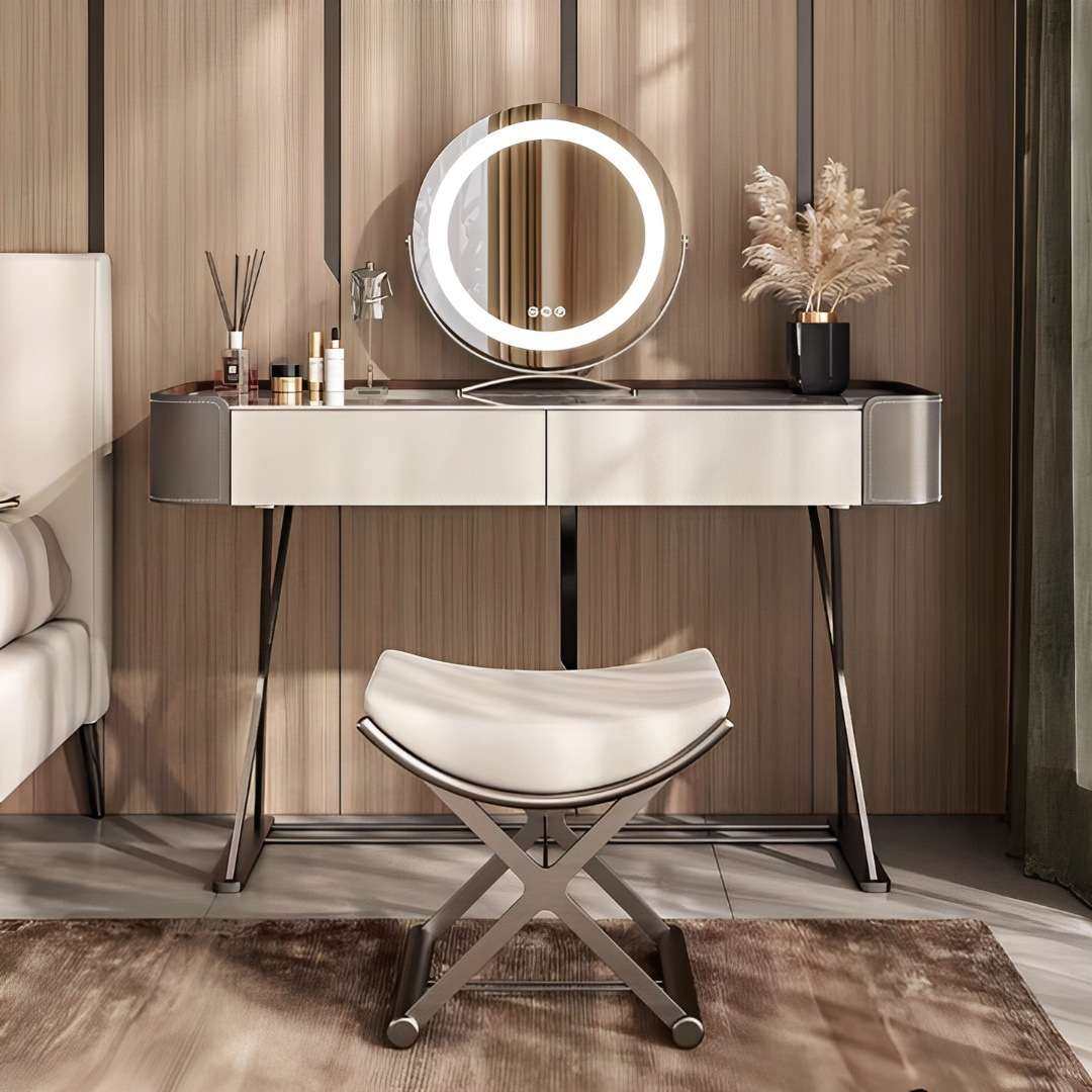 意式轻奢岩板双抽梳妆台现代简约款卧室创意梳妆台化妆间化妆长桌,3C数码配件,其它配件,淘宝优惠券,粉丝福利购,淘宝优惠卷